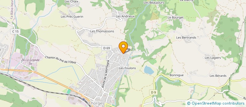 localisation de l'entreprise NICOLE à CHORGES