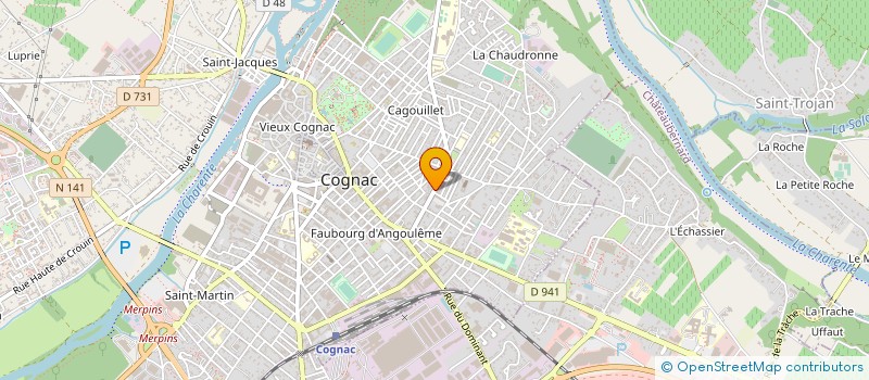 localisation de l'entreprise NICOLE BELLIA à COGNAC