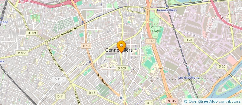 localisation de l'entreprise NICOLE COIFFURE  GENNEVILLIERS