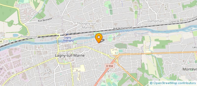 localisation de l'entreprise NICOLE DRONIOU                      1  LAGNY-SUR-MARNE