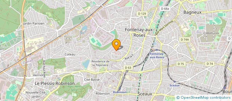 localisation de l'entreprise NICOLE & GINETTE  FONTENAY-AUX-ROSES