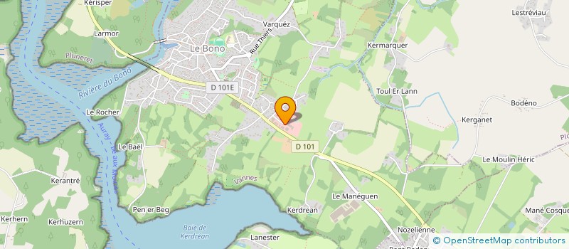 localisation de l'entreprise NICOLE HELLIER DEVELOPPEMENT  LE BONO