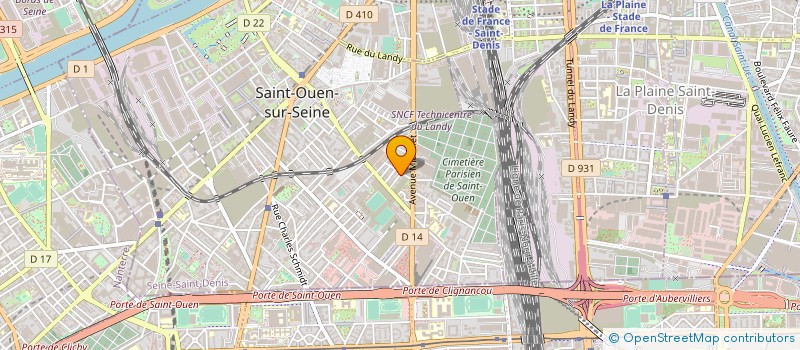 localisation de l'entreprise NICOLE HORAIST à SAINT-OUEN-SUR-SEINE