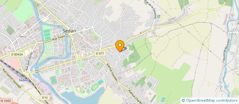 localisation de l'entreprise NICOLE JOLTRAIN FABRE  SEDAN