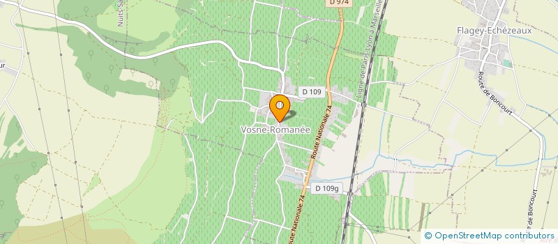 localisation de l'entreprise NICOLE LAMARCHE à VOSNE-ROMANEE