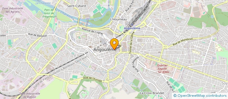 localisation de l'entreprise NICOLE LARONCHE ET CIE à ANGOULEME