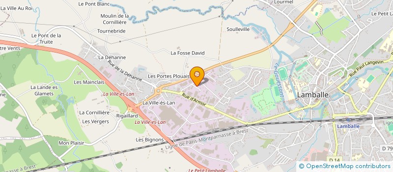 localisation de l'entreprise NICOLE VIOT  LAMBALLE-ARMOR