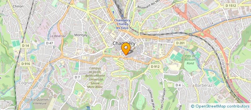 localisation de l'entreprise NICOLE VOYAGE AUTOUR DES MINERAUX à CHAMBERY