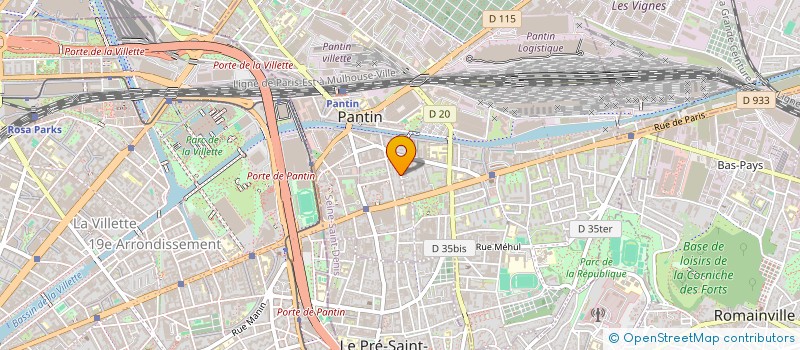 localisation de l'entreprise NICOLETTI G-RICCARDI ANTONIO  PANTIN