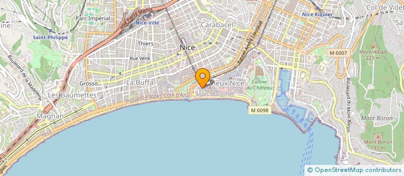 localisation de l'entreprise NICOLEV à NICE