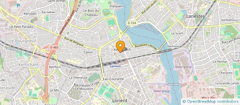 localisation de l'entreprise NICOLEVA  LORIENT