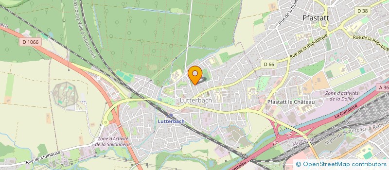 localisation de l'entreprise NICOLI  LUTTERBACH