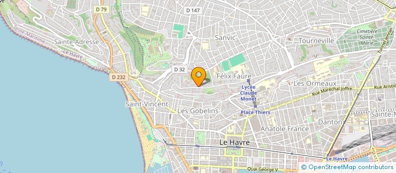 localisation de l'entreprise NICOLINE à LE HAVRE