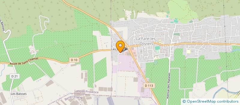 localisation de l'entreprise NICOLINE GESTION IMMO  LA FARE-LES-OLIVIERS