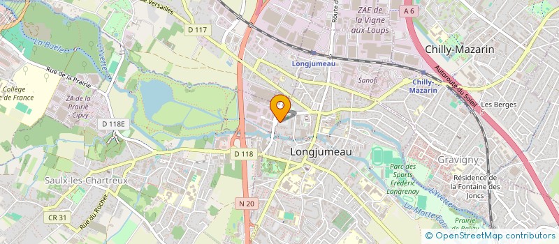 localisation de l'entreprise NICOLINI ALICE à LONGJUMEAU
