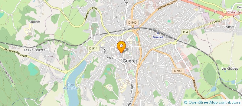 localisation de l'entreprise NICOLINI SAS à GUERET