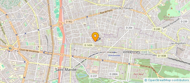 localisation de l'entreprise NICOLLE à MONTREUIL