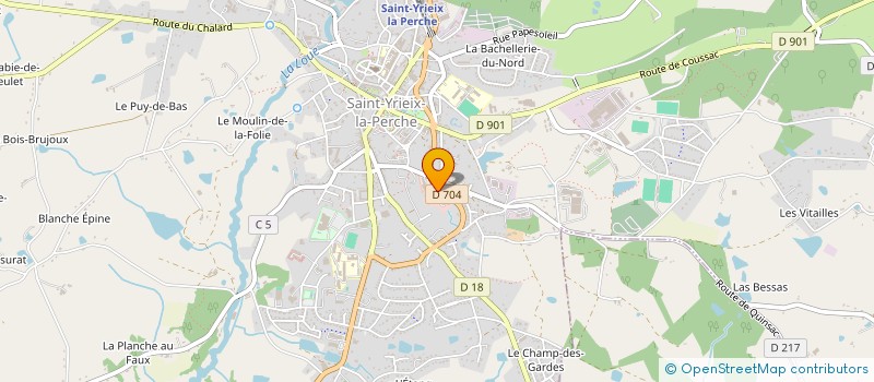 localisation de l'entreprise NICOLLE à SAINT-YRIEIX-LA-PERCHE