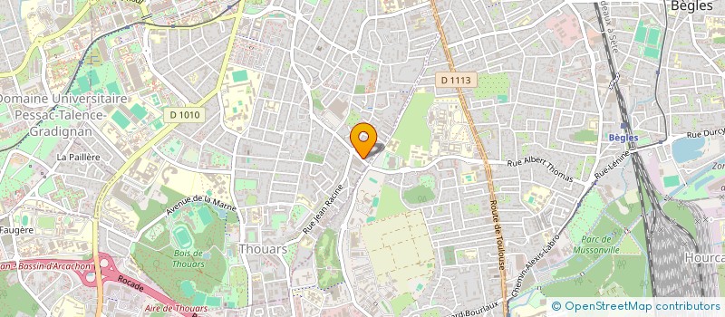 localisation de l'entreprise NICOLLE & FAYET à TALENCE