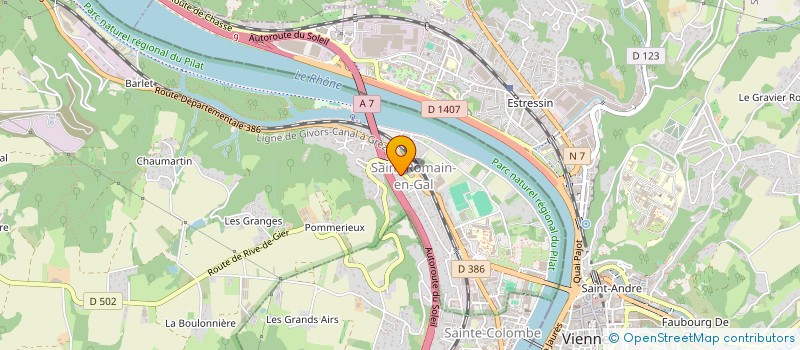 localisation de l'entreprise NICOLLET  SAINT-CYR-SUR-LE-RHONE