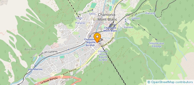 localisation de l'entreprise NICOLSON  CHAMONIX-MONT-BLANC