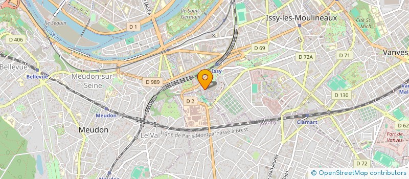 localisation de l'entreprise NICOMA à ISSY-LES-MOULINEAUX