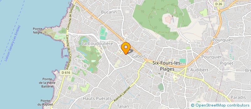 localisation de l'entreprise NICOMANO AND CO à SIX-FOURS-LES-PLAGES