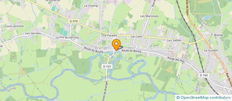 localisation de l'entreprise NICOMBC  BRANGES