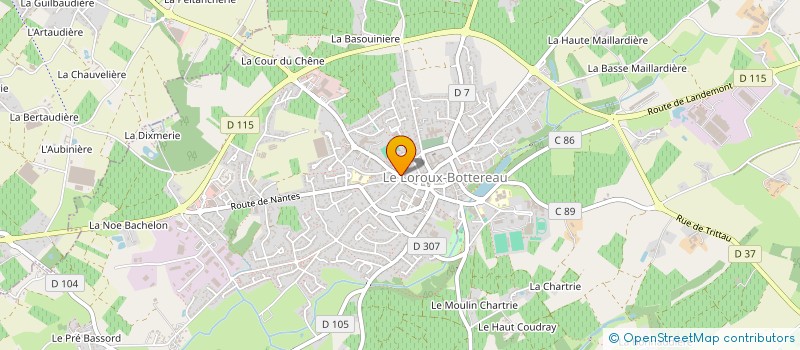 localisation de l'entreprise NICOMEL  LE LOROUX-BOTTEREAU