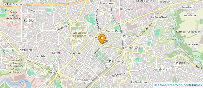 localisation de l'entreprise NICOODO - TENNIS & JEUX DE CARTES à BREST