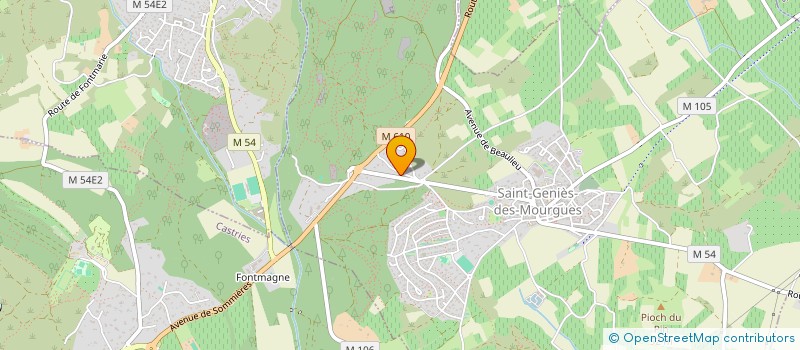 localisation de l'entreprise NICOPAIN  SAINT-GENIES-DES-MOURGUES