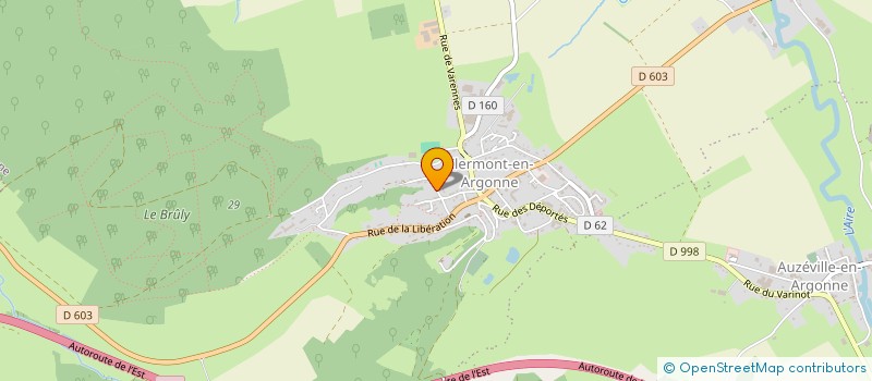 localisation de l'entreprise NICORA à CLERMONT-EN-ARGONNE