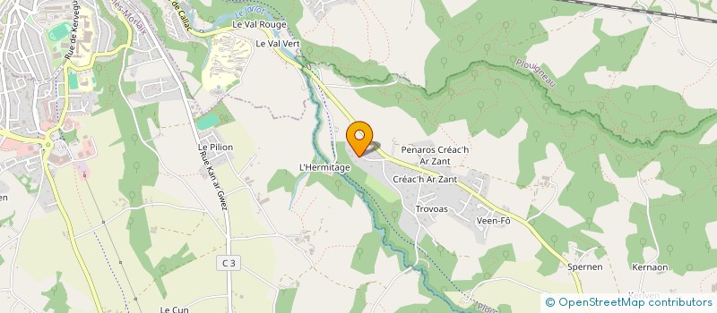 localisation de l'entreprise NICORO  PLOUGONVEN