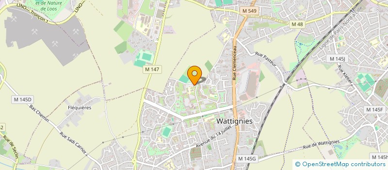 localisation de l'entreprise NICOS DRONE SERVICES  WATTIGNIES