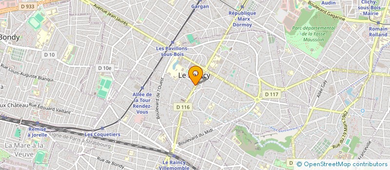 localisation de l'entreprise NICOSAND à LE RAINCY