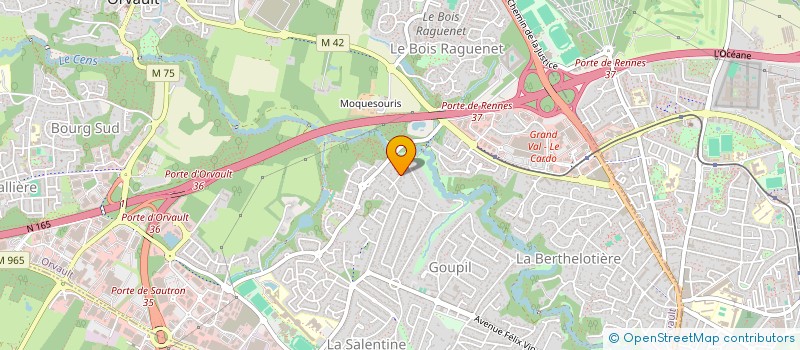 localisation de l'entreprise NICOSO à ORVAULT