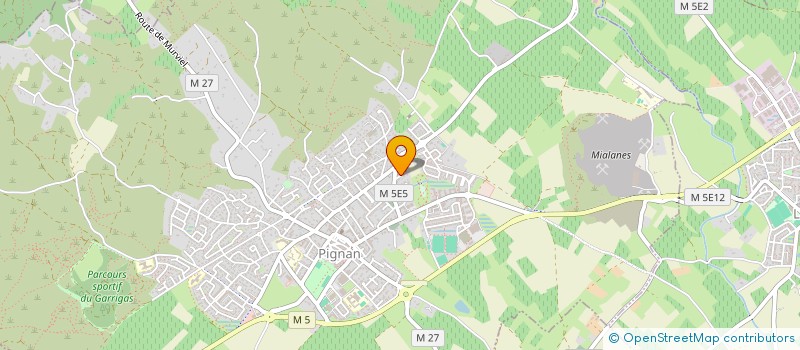 localisation de l'entreprise NICOSYL à PIGNAN