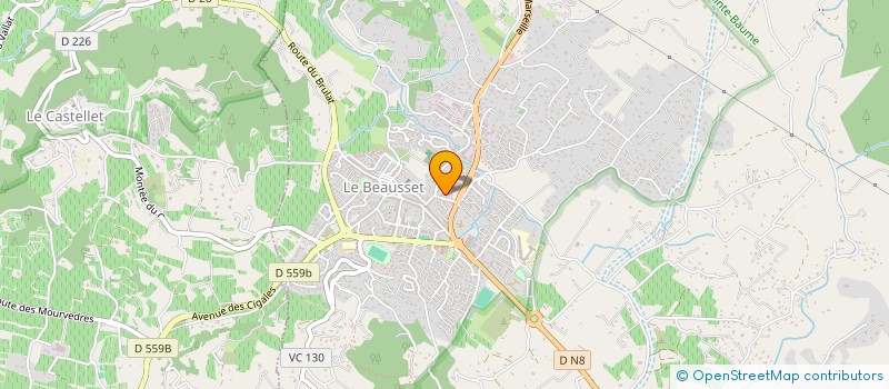 localisation de l'entreprise NICOT à LE BEAUSSET