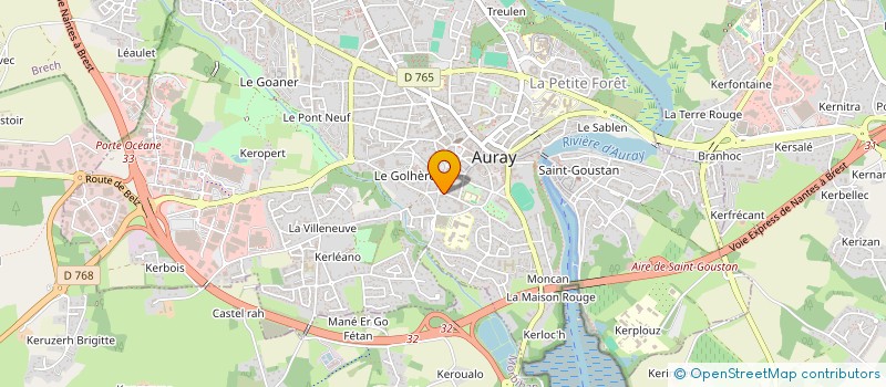 localisation de l'entreprise NICOT BERENGER à AURAY