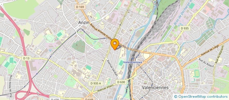 localisation de l'entreprise NICOTRINE à VALENCIENNES