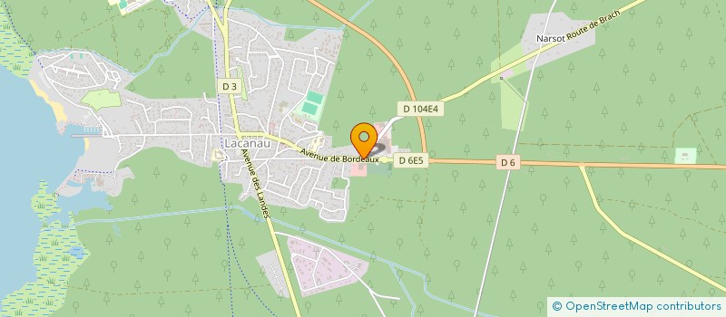 localisation de l'entreprise NICOU  LACANAU