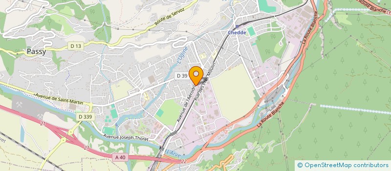 localisation de l'entreprise NICOUD TRAVAUX PUBLICS ET PAYSAGERS  PASSY