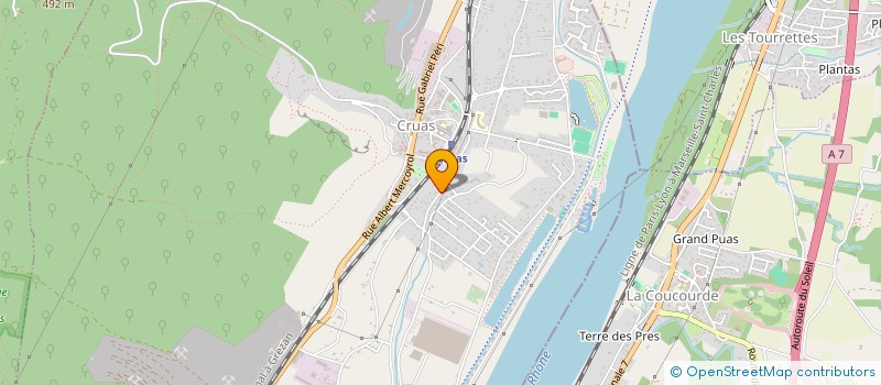 localisation de l'entreprise NICOULE  CRUAS