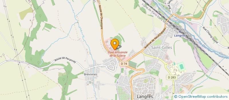 localisation de l'entreprise NICOULEAU à LANGRES