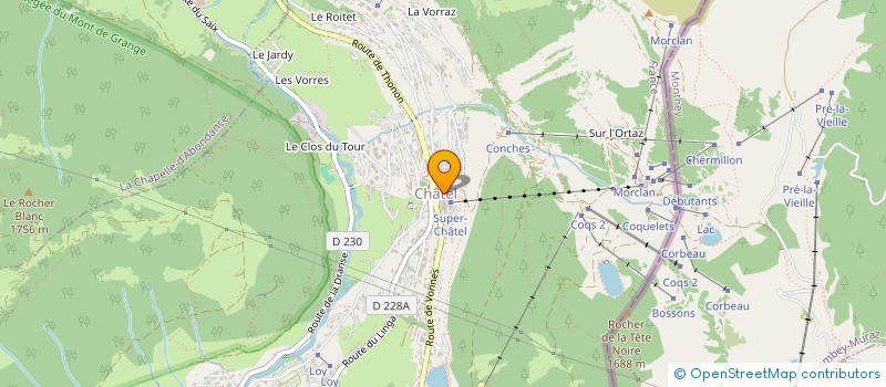 localisation de l'entreprise NICSTEF à CHATEL