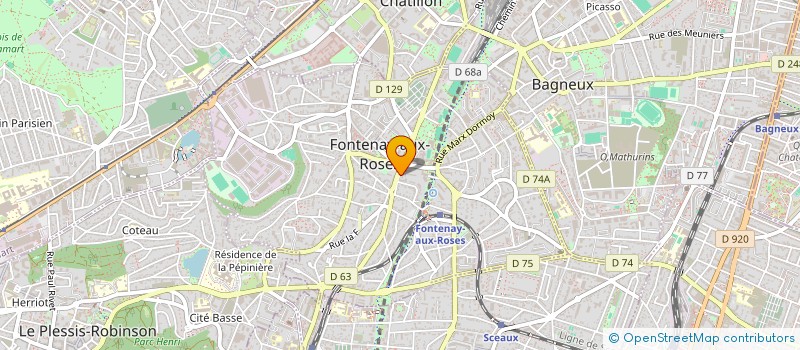 localisation de l'entreprise NICTMOCLEM à FONTENAY-AUX-ROSES