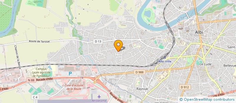 localisation de l'entreprise NID DE RUDEL  ALBI