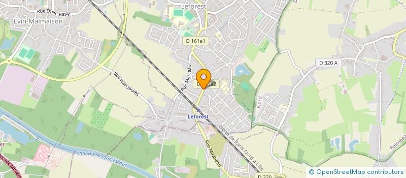 localisation de l'entreprise NIDALIA à LEFOREST