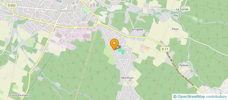 localisation de l'entreprise NIDAU  SOUSTONS