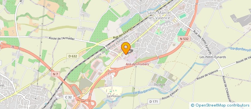 localisation de l'entreprise NIDE'S à SAINT-MARCEL-LES-VALENCE